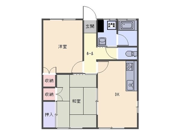 住吉ハイツ5号棟の物件間取画像